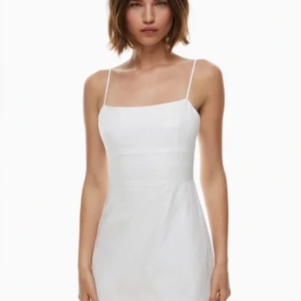 Aritzia Sunday Best White Linen Dress - Small